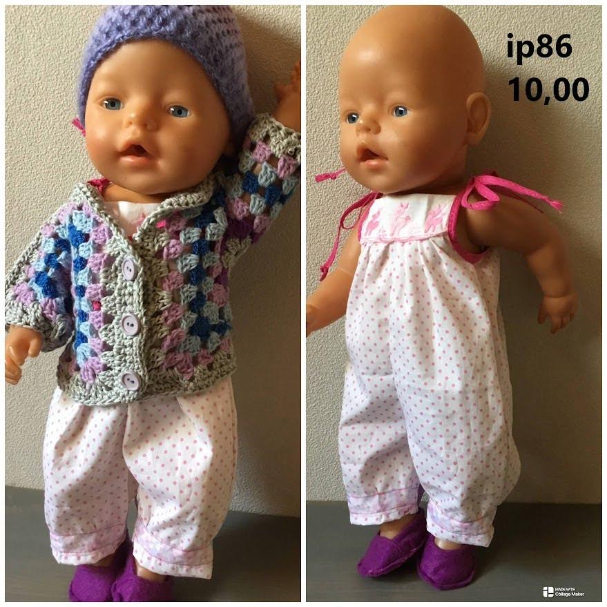 Poppenkleertjes baby born. Set. Opbrengst KiKa.