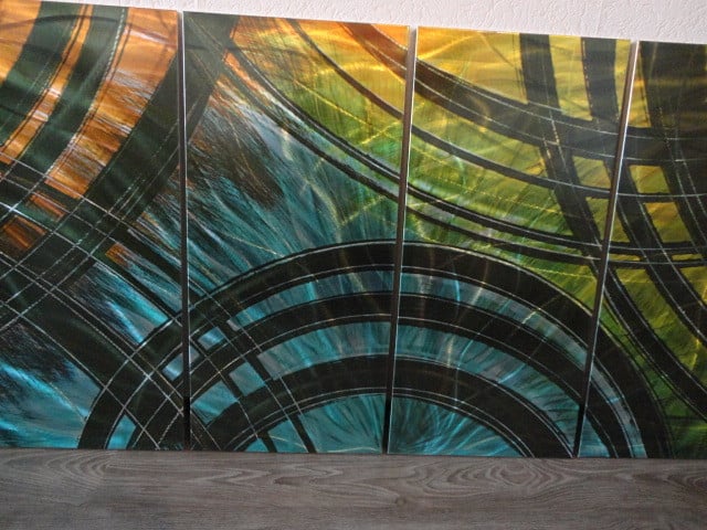 " Metal Energy " prachtig 5 luik Metal Art