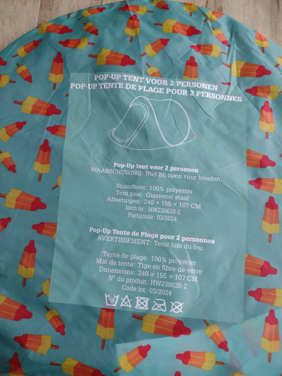 Prachtige nieuwe blauwe raket ijsjes popup tent, kampeertent