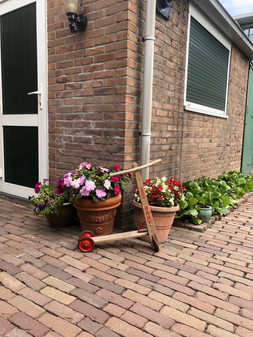 Vintage houten stepje.