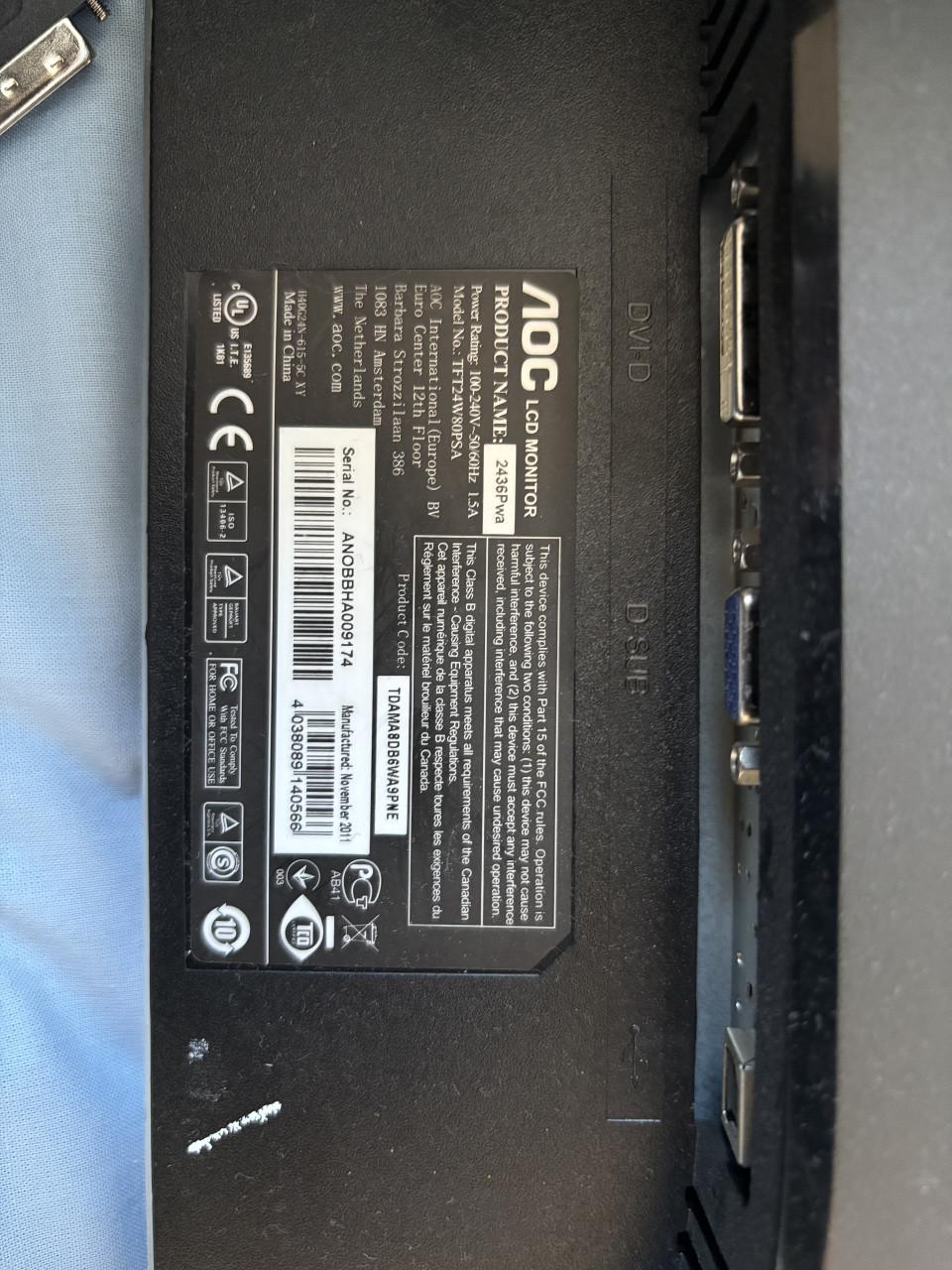 AOC 24 inch beeldscherm