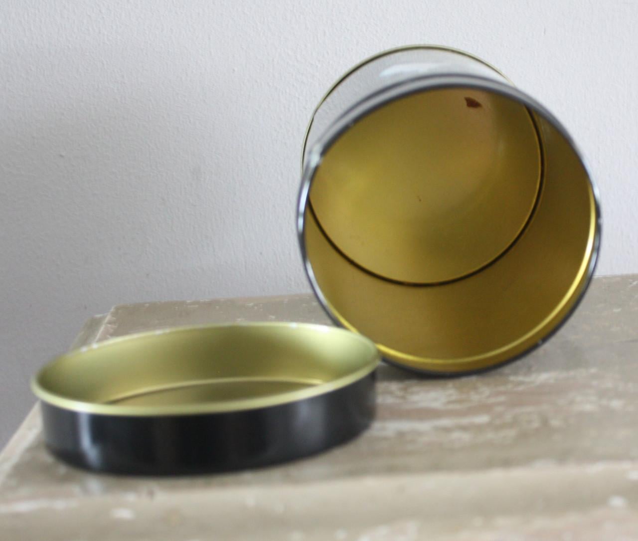 Zwart blik met katten poezen print