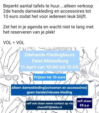 Vintage dameskleding en accessoires, 2dehands kledingbeurs