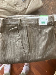 Corduroy/ribcord heren broeken, maat 52