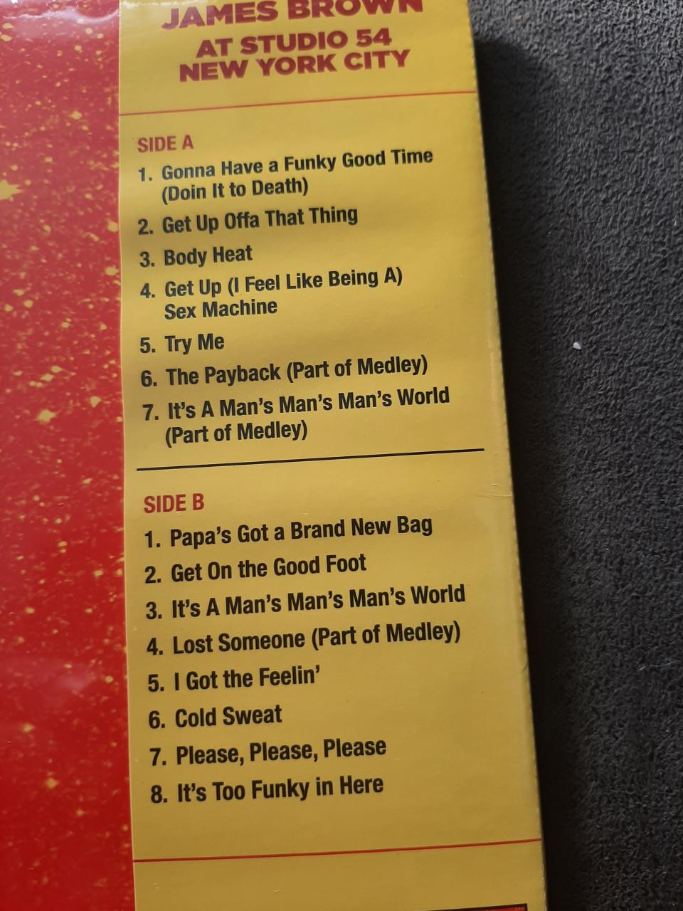 JAMES BROWN - AT STUDIO 54 ( rood vinyl )