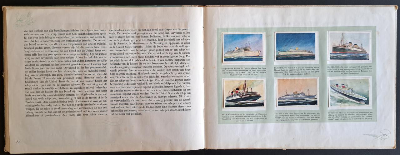 OCEAANREUZEN met Hooimeijer plakplaatjes compleet - 1953