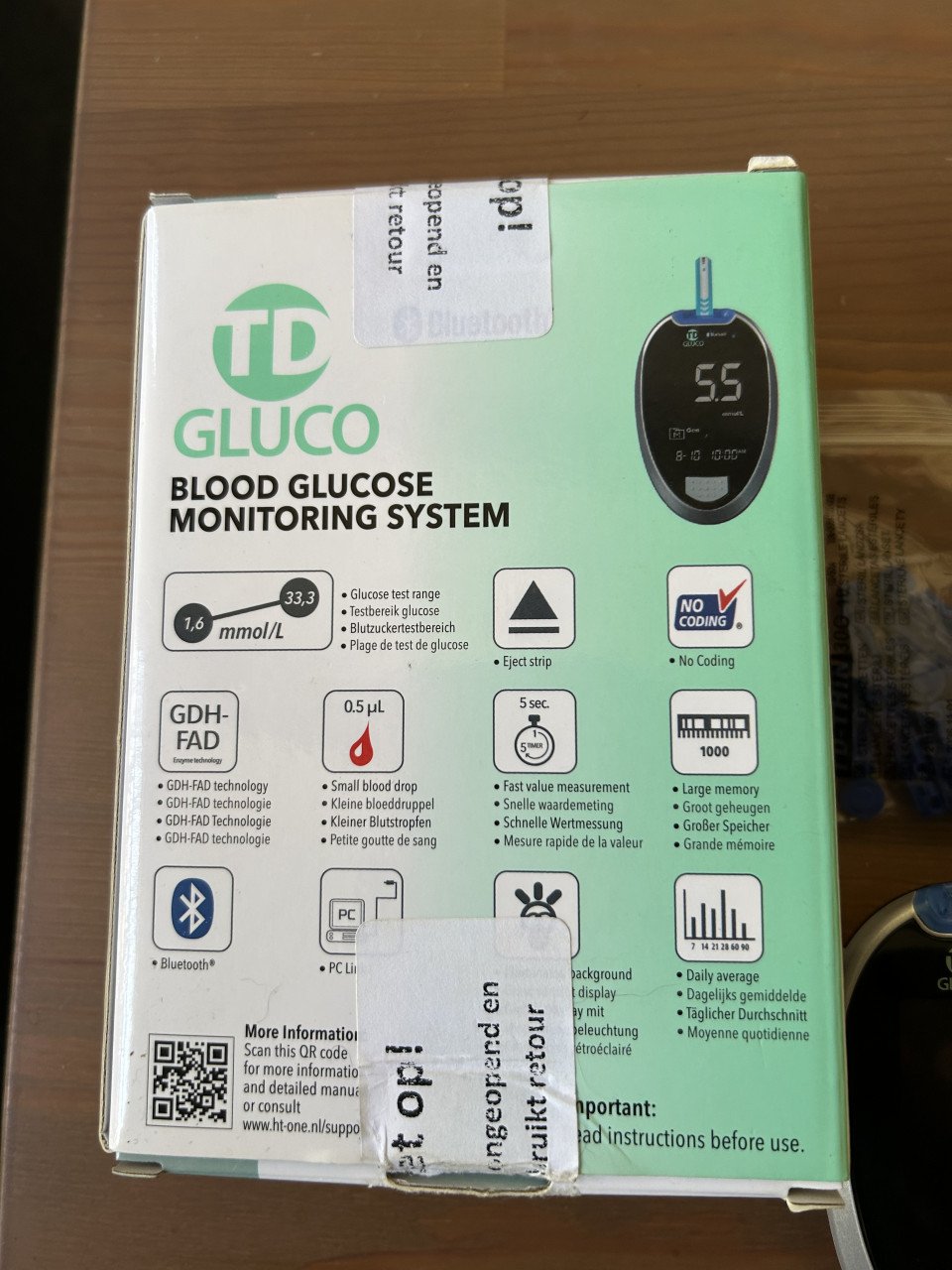 Te koop bloedglucose controlesysteem .