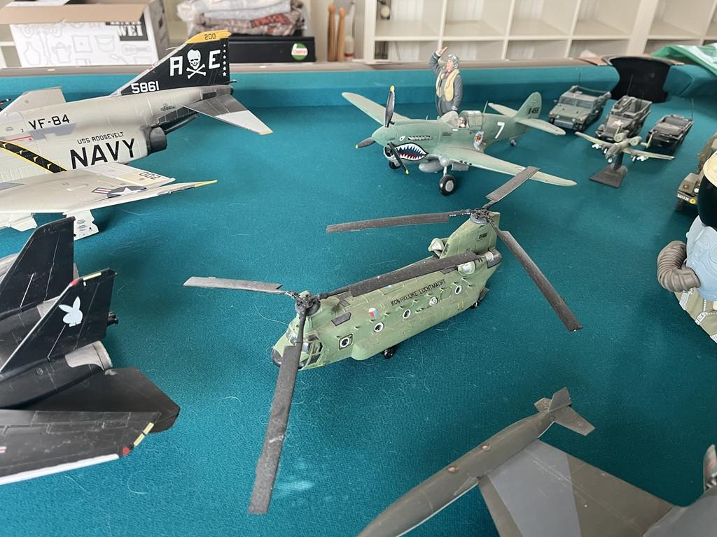 Verzameling vliegtuigmodellen