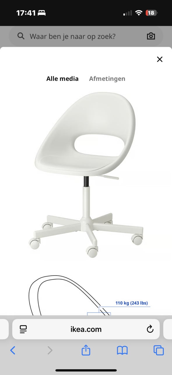 IKEA Bureau kinder formaat