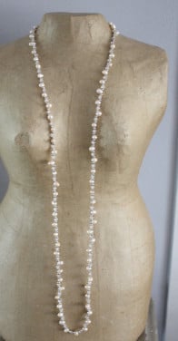 Ketting met roze kralen