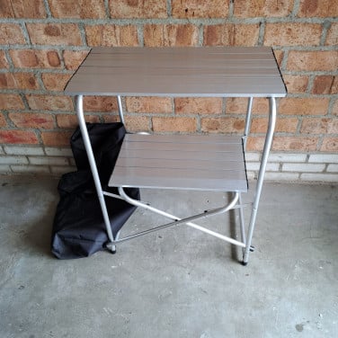 Aluminium camping keukentafel