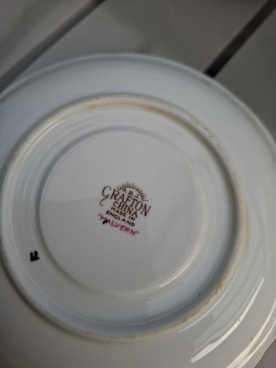 Antieke ABJ Grafton Bone China England MALVERN kop en schotel.