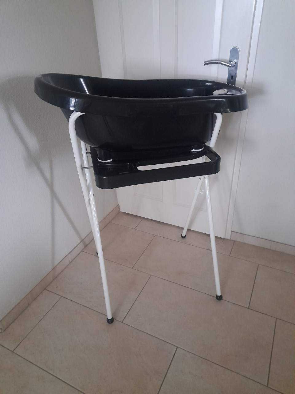 Badje + standaard + inzet (in goede staat )