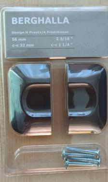 Ikea Berghalla handgreep, pack van 2 st., 12 packs beschikbaar