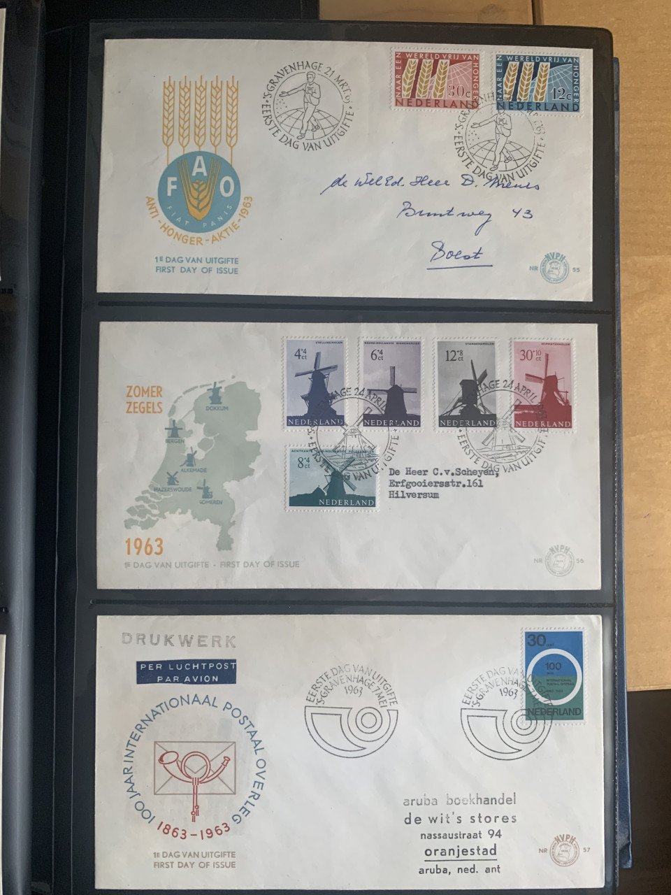 Verzameling (ruim 300 stuks) FDC's/Eerste dagenveloppen