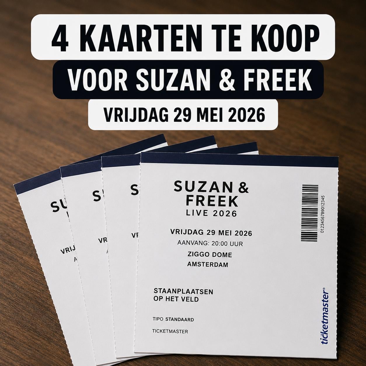 Tickets Suzan en Freek