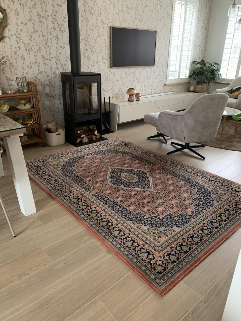 💐Super Leuk Kleurrijk Vintage Vloerkleed van Zuiver Scheerwol 💐