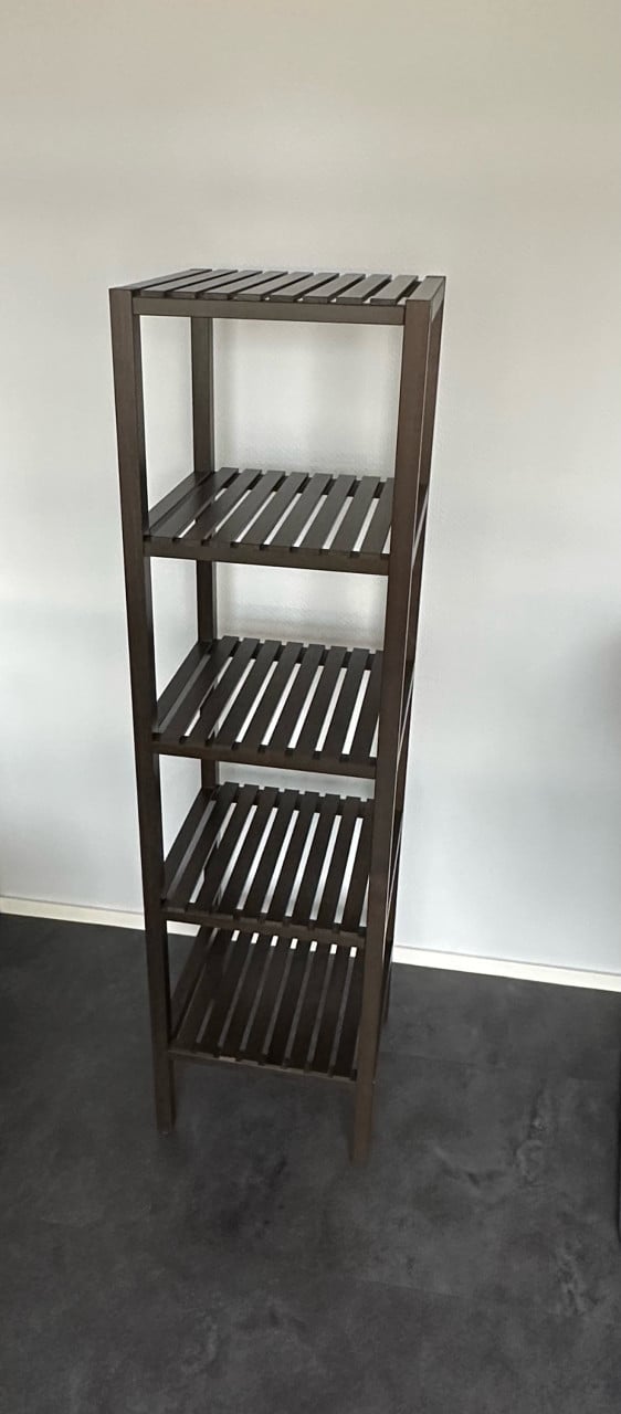 Stellingkast/Badkamerrek donkerbruin - Ikea Muskan
