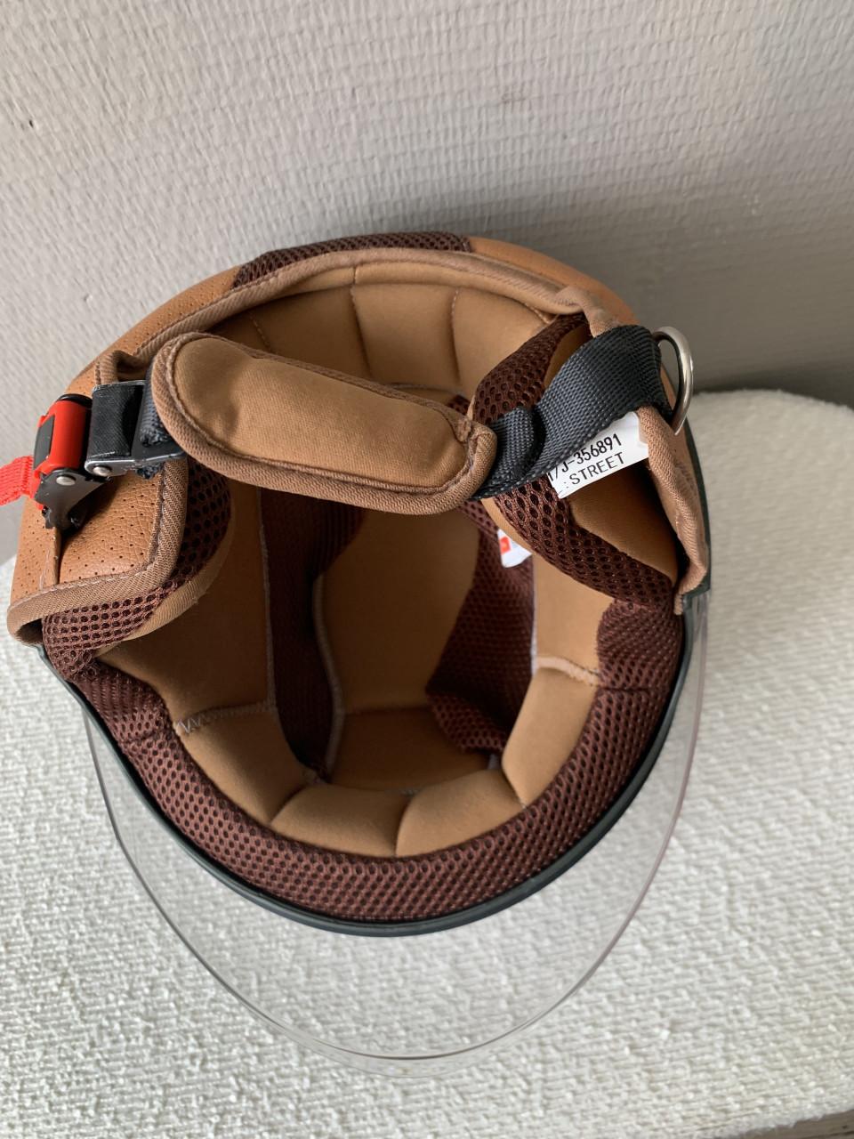 Helm met vizier, sportief model, maat S