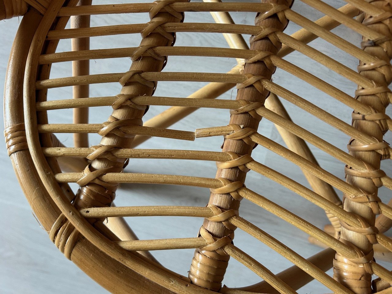 Rotan fauteuil inclusief kussentje
