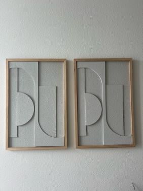 2 schilderijen 40 x 60 cm