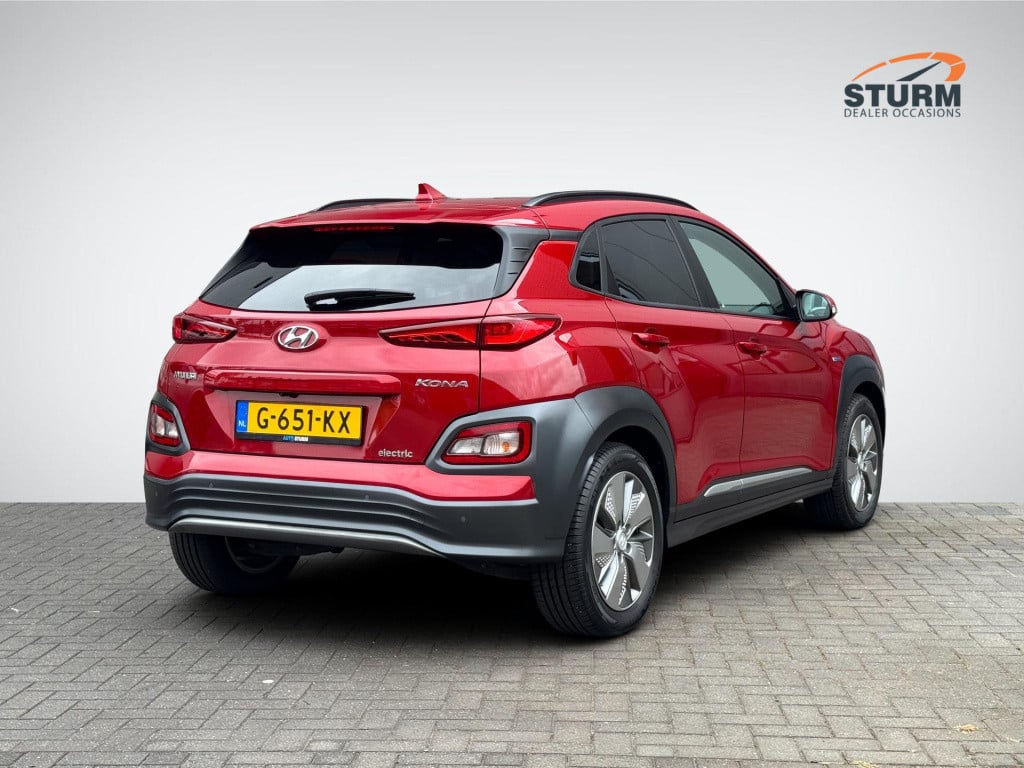 Hyundai Kona ev premium 64 kwh 3-fase lader | navigatie | stoelventilatie +