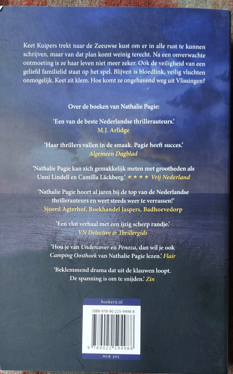 Spannende thriller VLISSINGEN -Nathalie Pagie