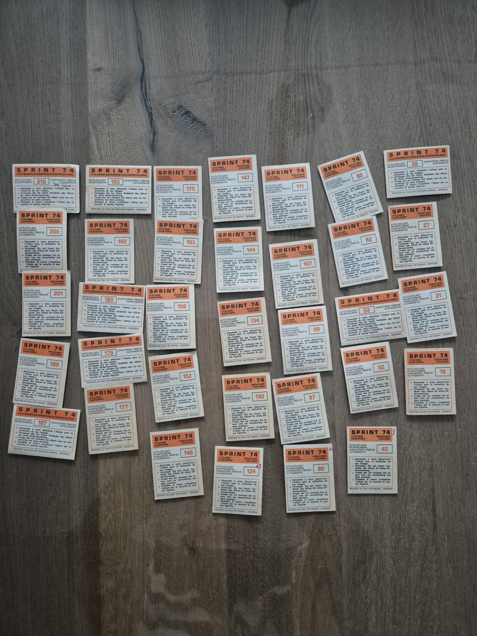 Sprint 74 wielrennen stickers