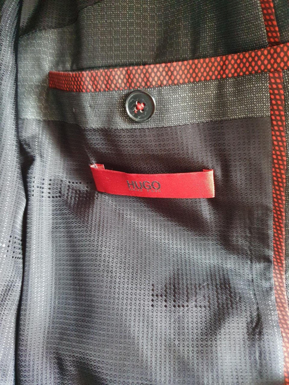 Donkergrijs Hugo Boss colbert maat 46