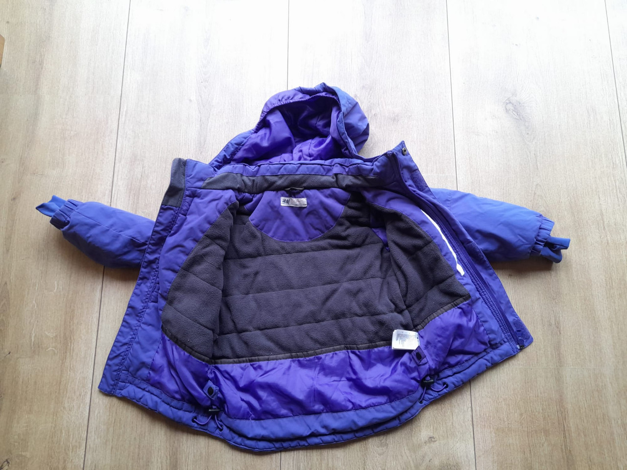Leuke z.g.a.n. paarse winterjas (H&M maat 92)