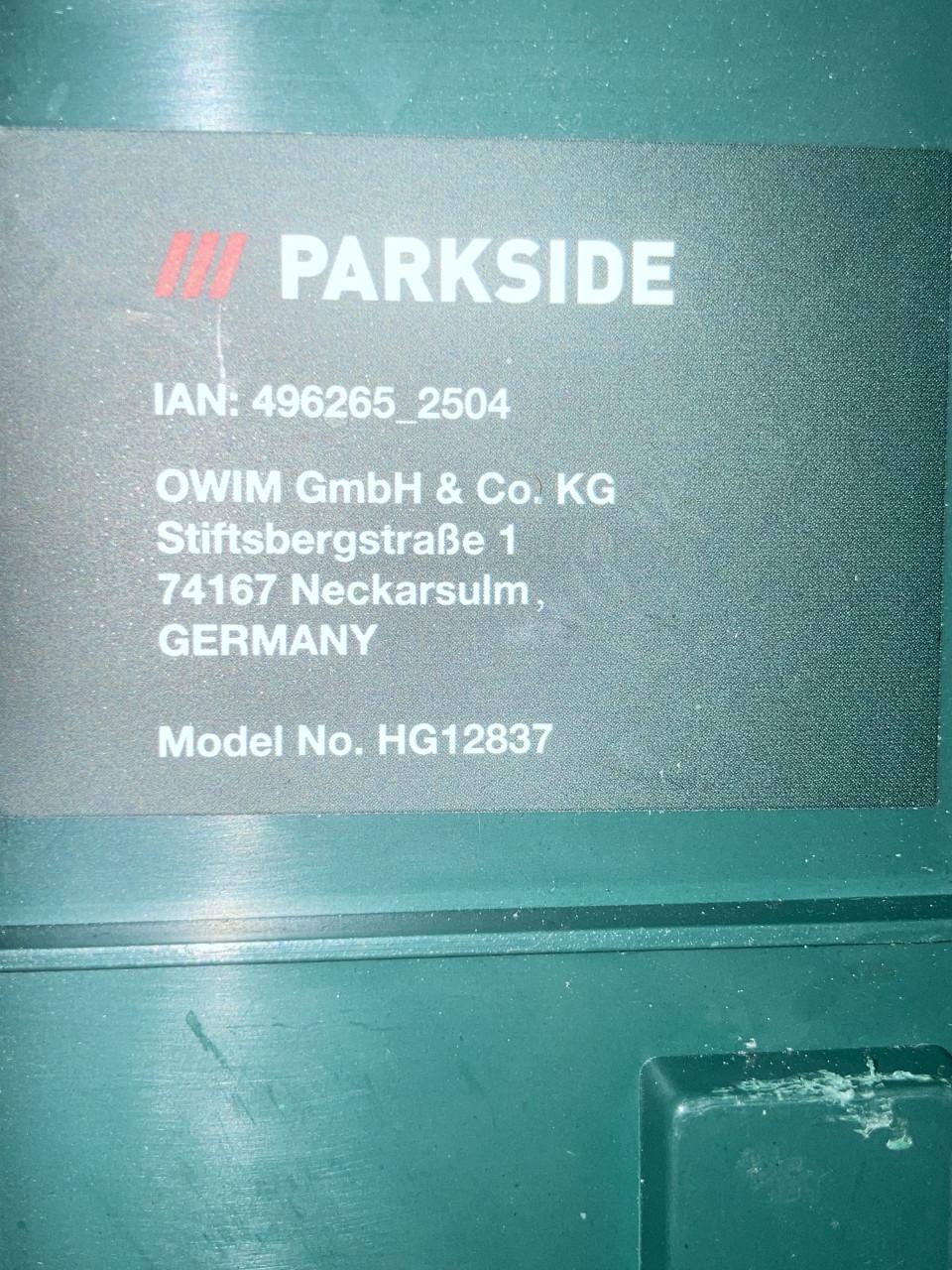 Parkside gereedschap boormachine slijp gatemboor