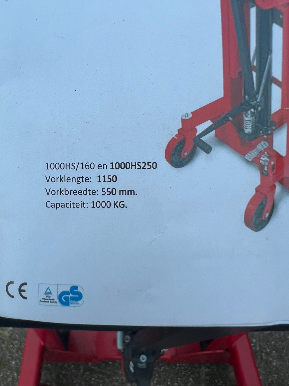 Weldon stapelaar 1000/250