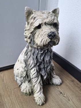 Betonnen beeld Cairn Terriër