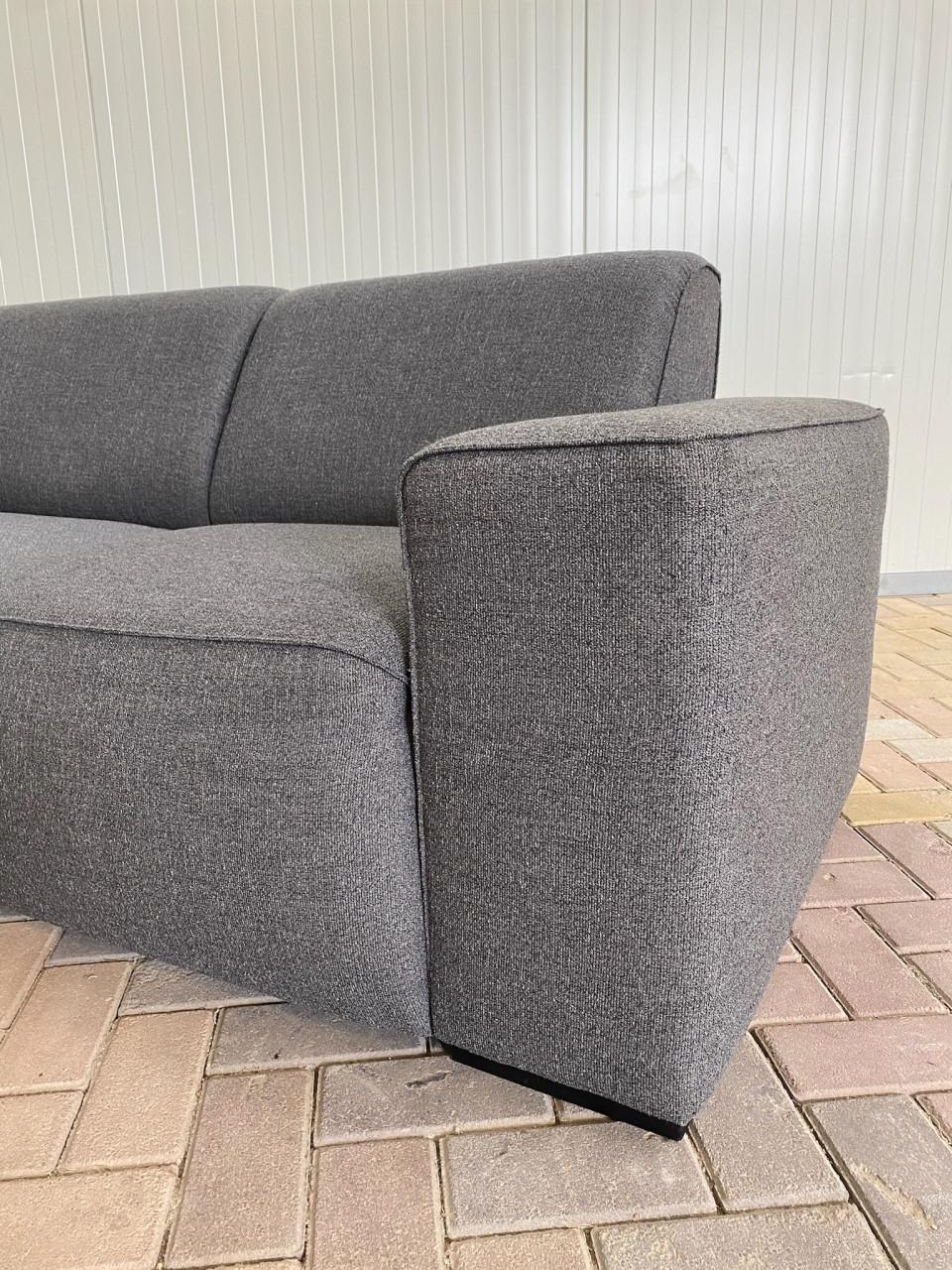 Grote Grijze Stoffen U-Hoekbank- Gratis Bezorging NL