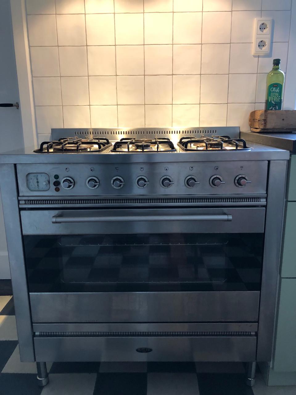 Boretti gasfornuis met toebehoren