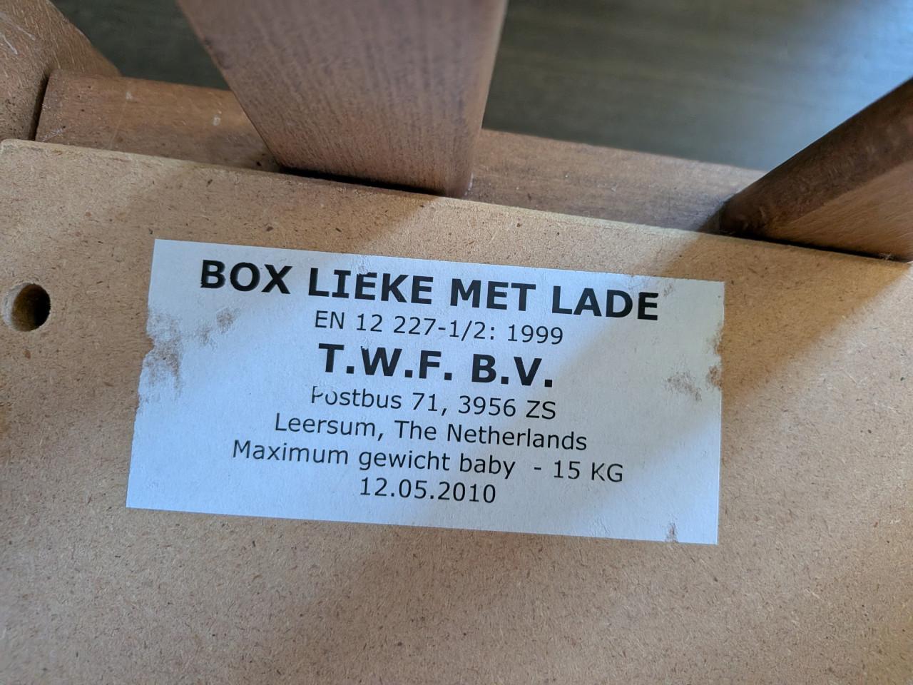 Box met lade TWF (Lieke)