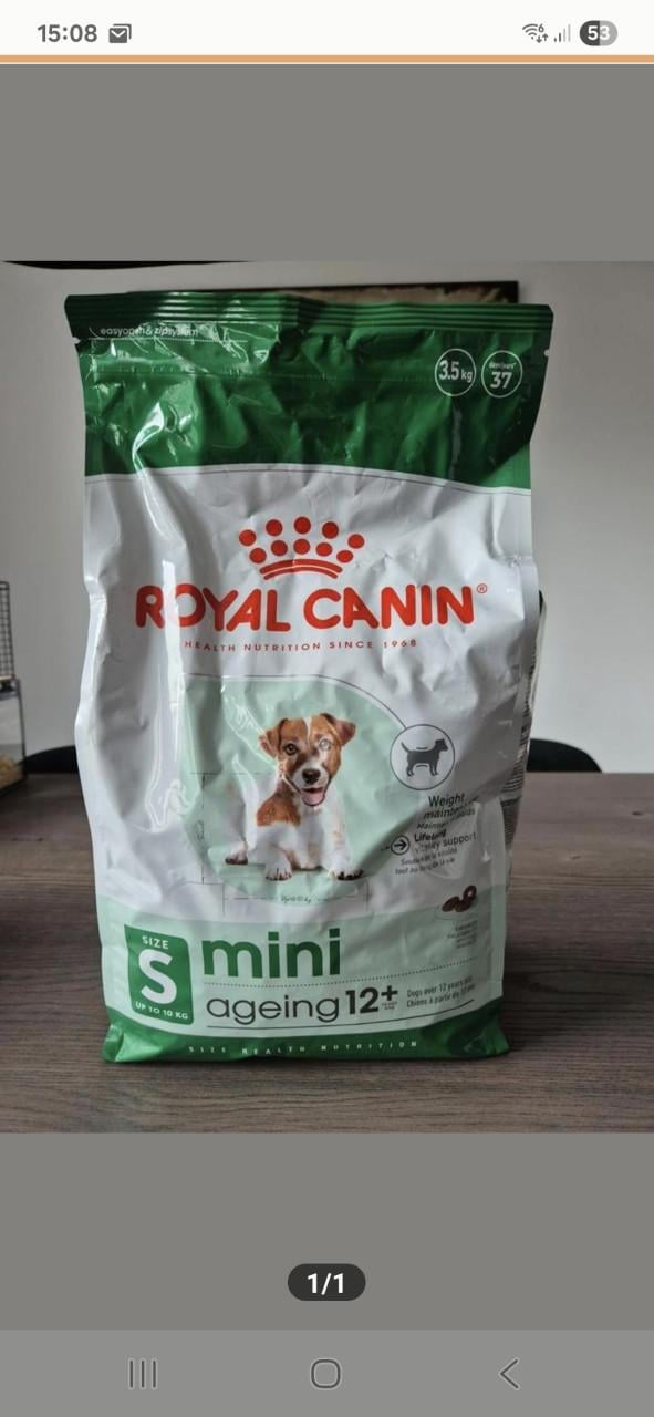 Nieuwe zak royal canin ageing 12+