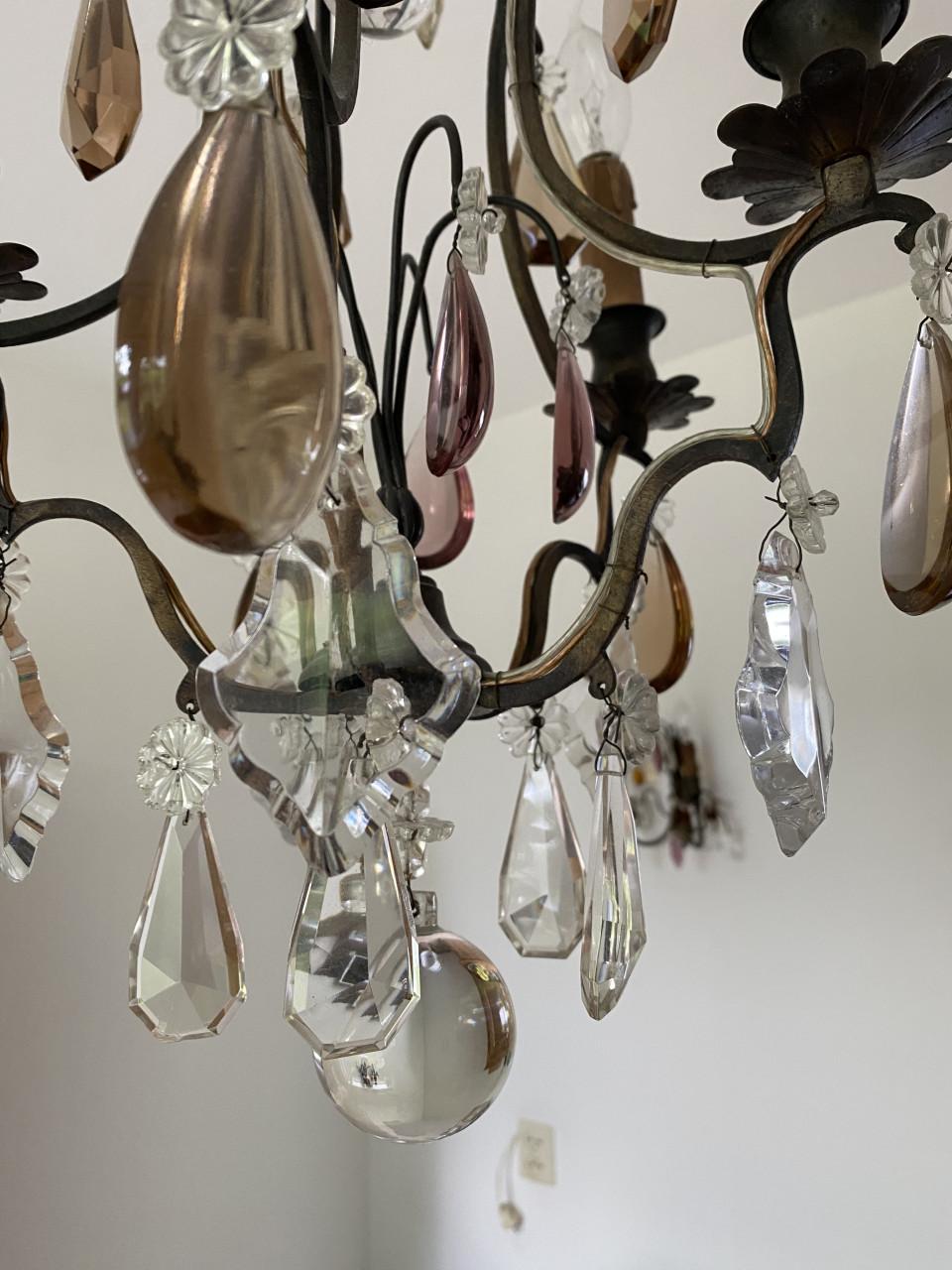 Kroonluchter,brons,begin 1900