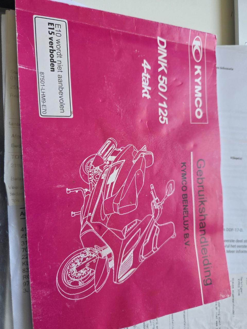 Scooter Kymco Dink geel kenteken