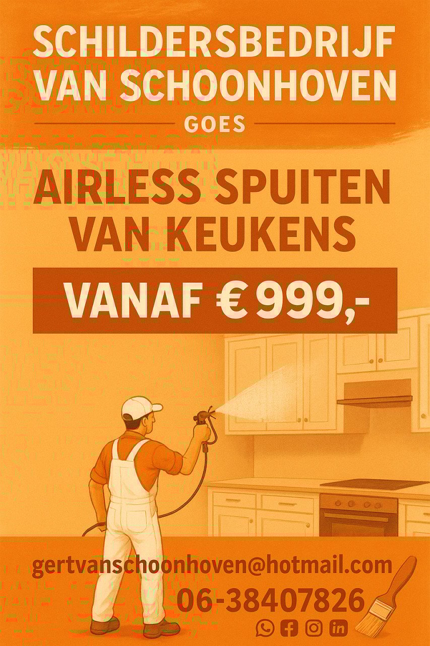 Keuken laten spuiten.