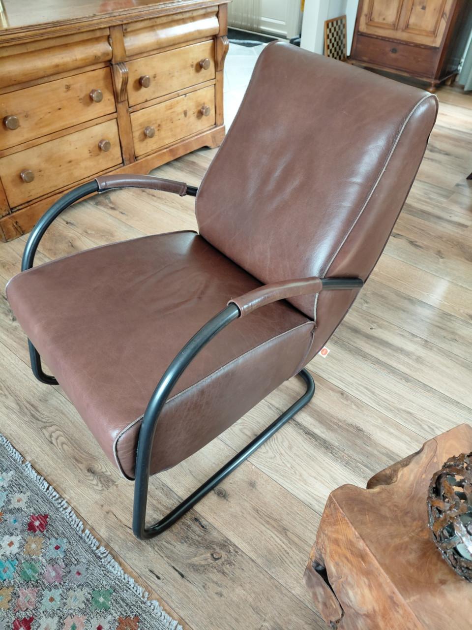 Leren stoelen