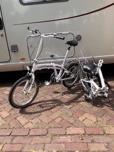 2 x Vouwfietsen