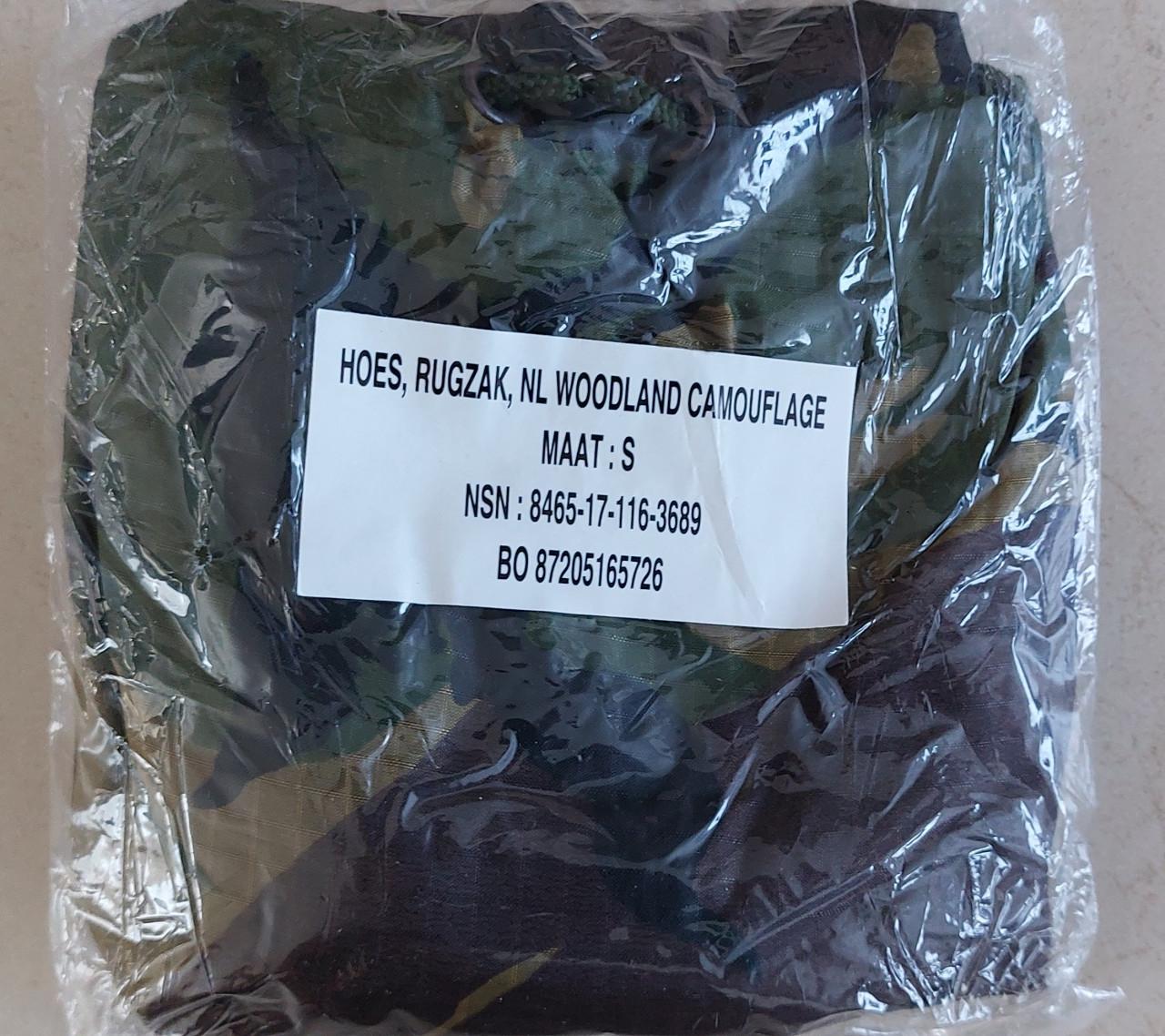 NIEUW – REGENHOES RUGZAK 60 liter KL Woodland, mt S