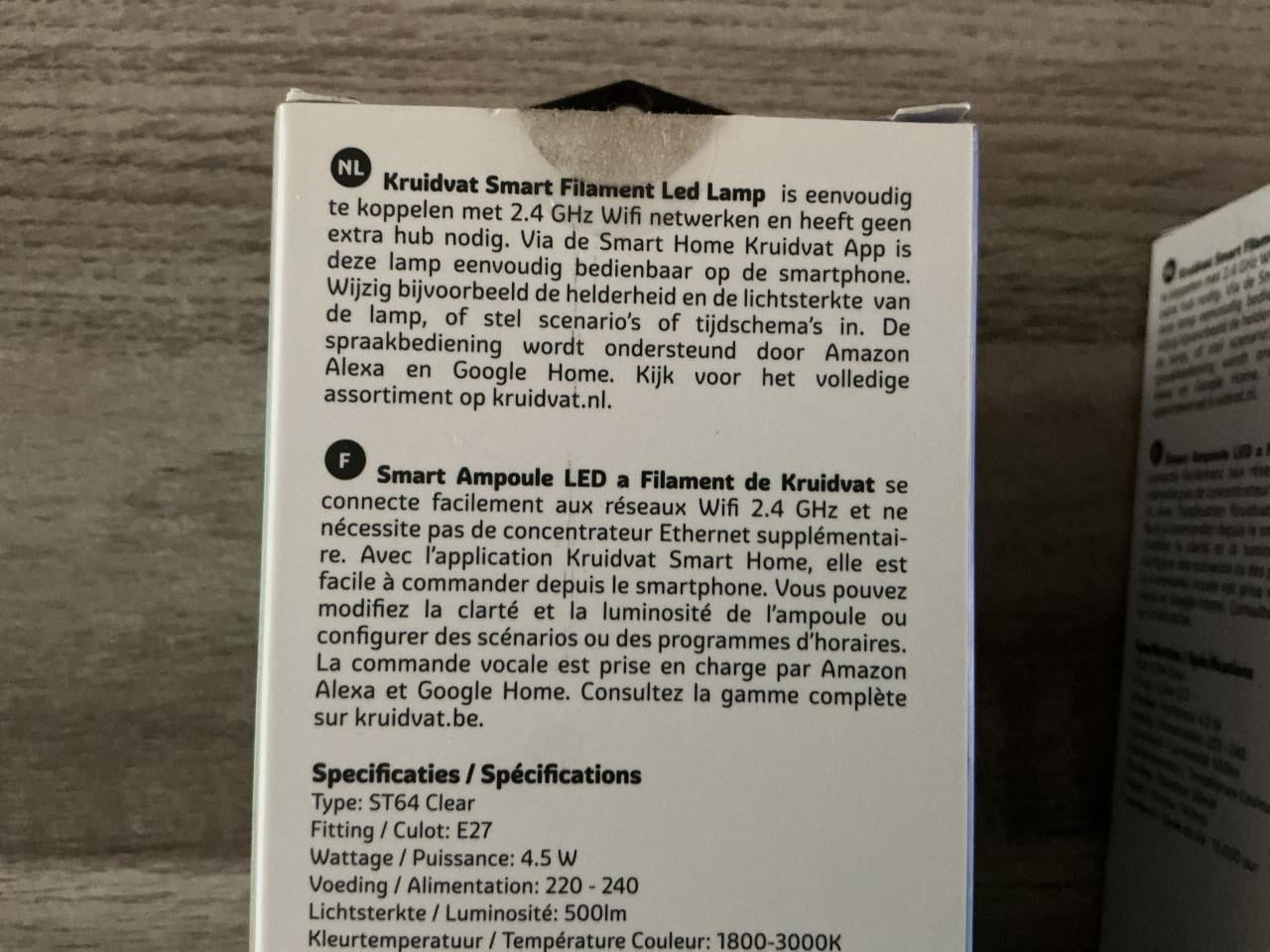Smart filament LED lampen