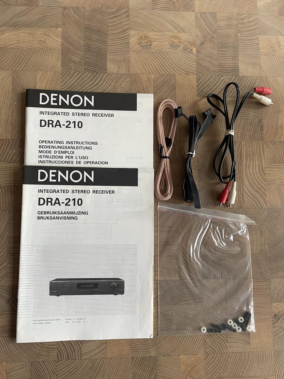 Denon DRA-210 Receiver + afstandbed RC-130 + hobby projecten DR210/DCD210