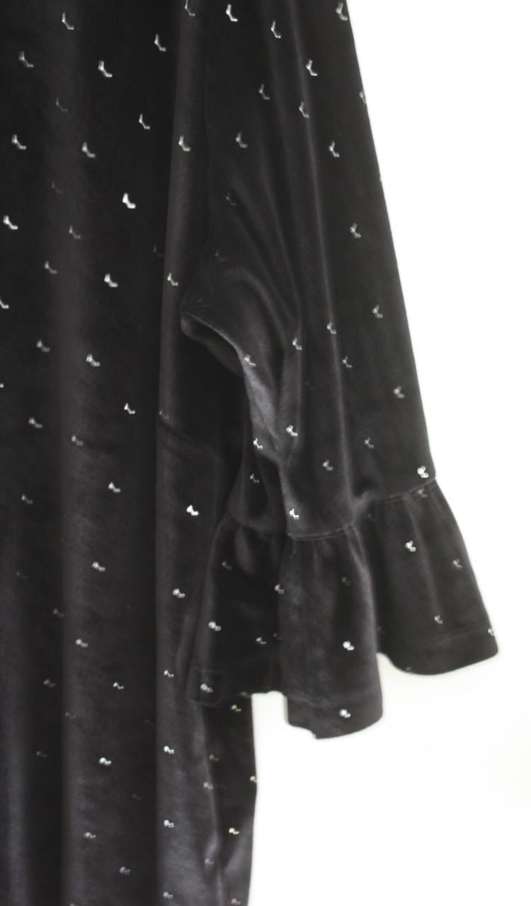 Zwart shirt met steentjes maat xl