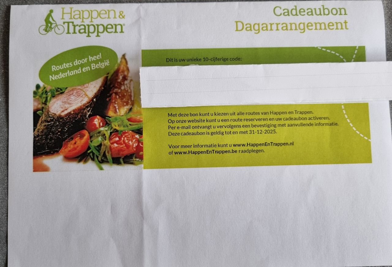 Happen en trappen cadeaubon voor 2 personen