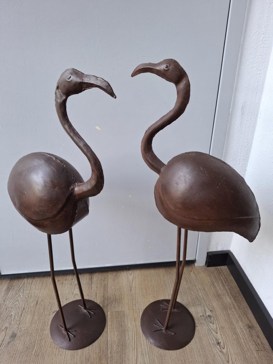 Set 2 metalen vogels