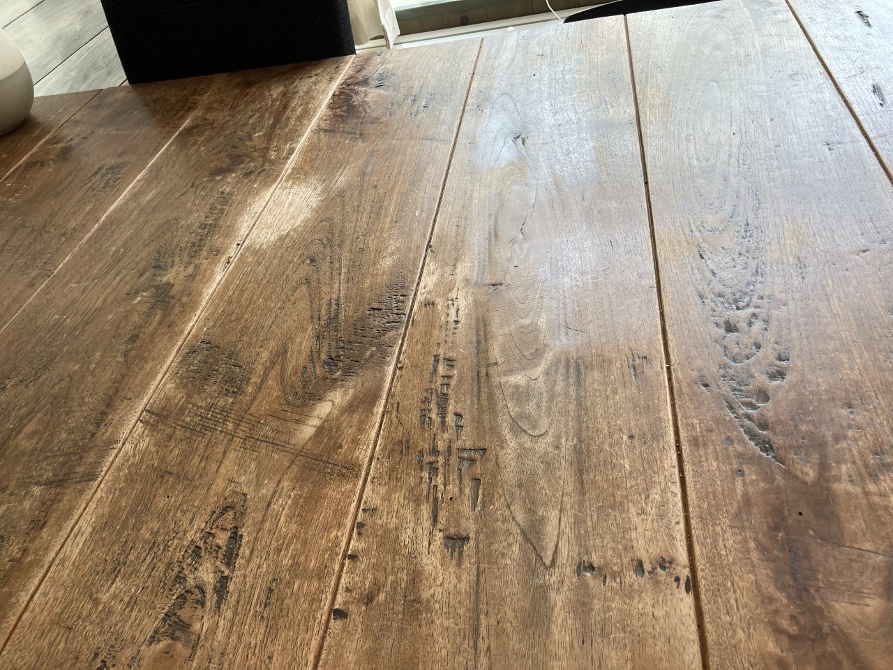 Prachtige eettafel! Indonesisch hout