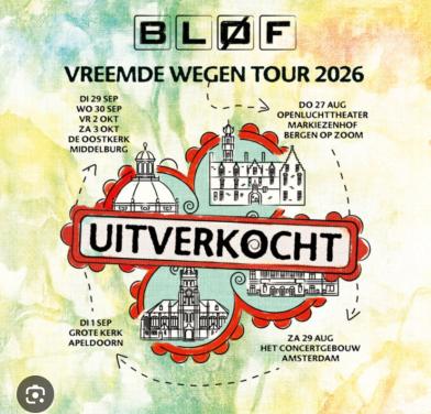 Kaartjes blof De Oostkerk Middelburg